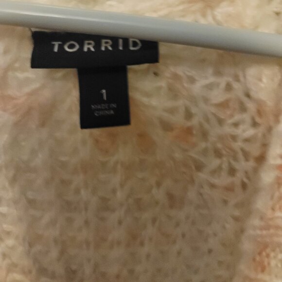 Torrid Size 1 Sweater Knit Multicolor Maxi Cardigan NWOT - Picture 3 of 3